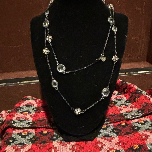 Silver and Black Necklace Set - Picture 2 of 8